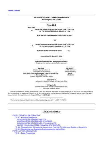 Thumbnail Aimco 10-Q Quarterly Report FY 