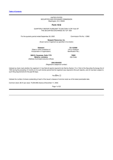 Thumbnail NPK International 10-Q Quarterly Report FY 