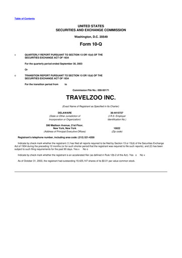 Thumbnail Travelzoo 10-Q Quarterly Report FY 