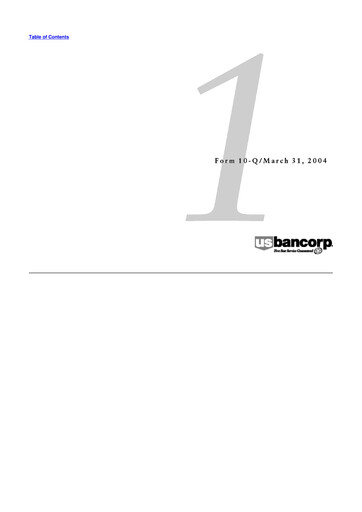 Thumbnail U.S. Bancorp 10-Q Quarterly Report FY 
