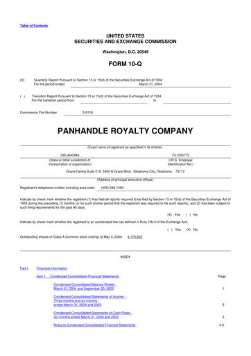 Thumbnail PHX Minerals 10-Q Quarterly Report FY 