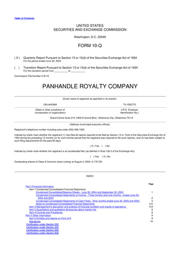 Thumbnail PHX Minerals 10-Q Quarterly Report FY 