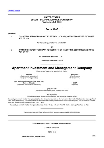 Thumbnail Aimco 10-Q Quarterly Report FY 