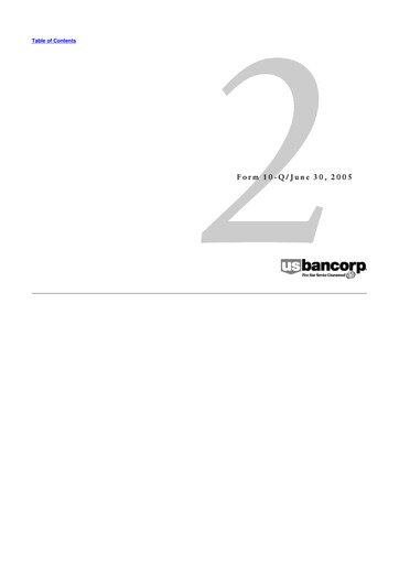 Thumbnail U.S. Bancorp 10-Q Quarterly Report FY 