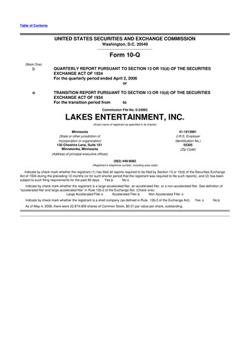 Thumbnail Golden Entertainment
 10-Q Quarterly Report FY 