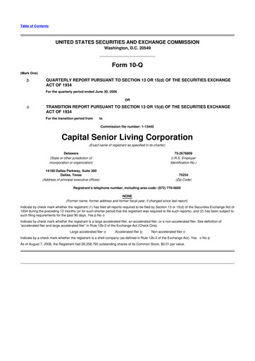 Thumbnail Sonida Senior Living 10-Q Quarterly Report FY 