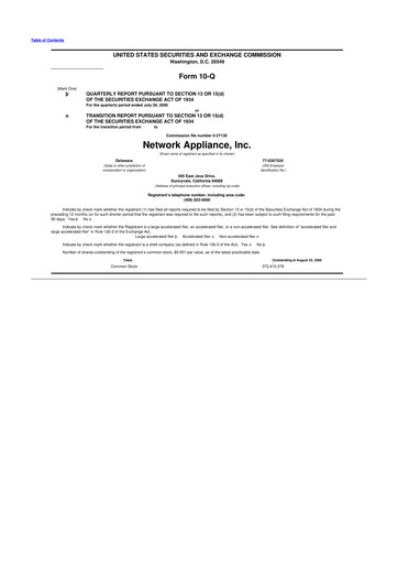 Thumbnail NetApp
 10-Q Quarterly Report FY 