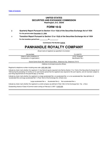 Thumbnail PHX Minerals 10-Q Quarterly Report FY 