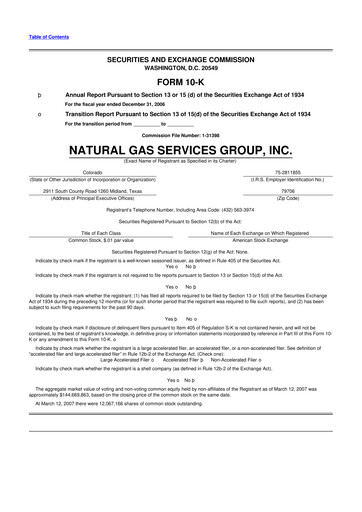 Vorschaubild Natural Gas Services Group 10-K Jahresbericht 