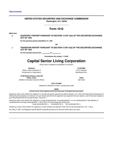 Thumbnail Sonida Senior Living 10-Q Quarterly Report FY 