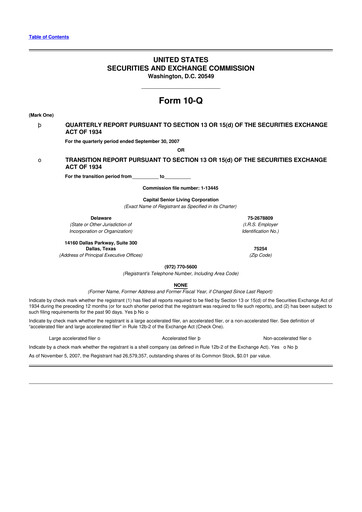 Thumbnail Sonida Senior Living 10-Q Quarterly Report FY 
