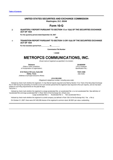 Thumbnail T-Mobile US 10-Q Quarterly Report FY 