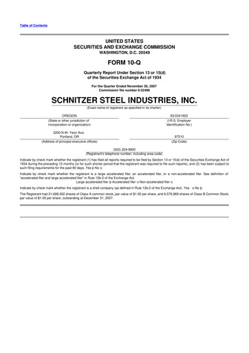 Thumbnail Radius Recycling 10-Q Quarterly Report FY 