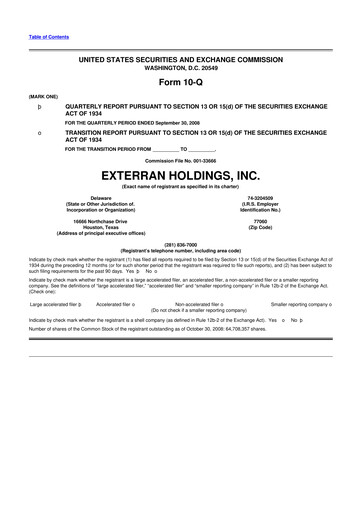 Thumbnail Archrock 10-Q Quarterly Report FY 