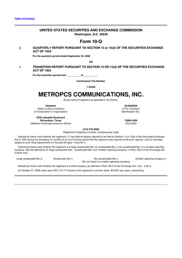 Thumbnail T-Mobile US 10-Q Quarterly Report FY 