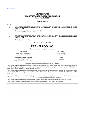 Thumbnail Travelzoo 10-Q Quarterly Report FY 