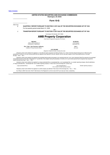 Thumbnail Prologis 10-Q Quarterly Report FY 