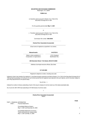Thumbnail CRA International
 10-Q Quarterly Report FY 