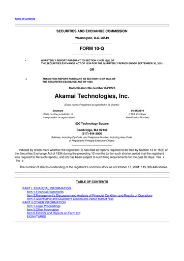 Thumbnail Akamai
 10-Q Quarterly Report FY 