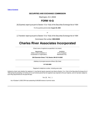 Thumbnail CRA International
 10-Q Quarterly Report FY 