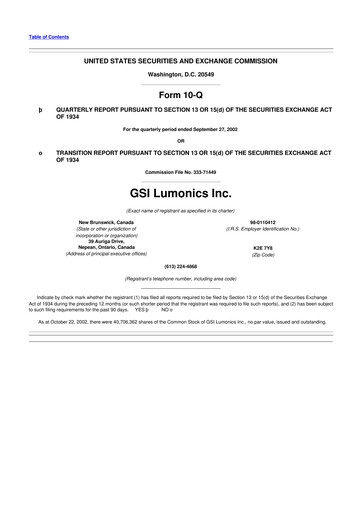 Miniature Novanta 10-Q Rapport trimestriel  