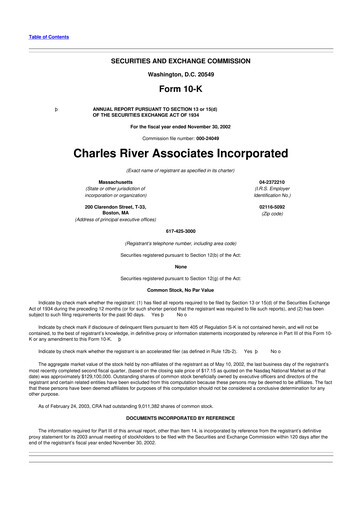 Thumbnail CRA International
 10-K Annual Report 