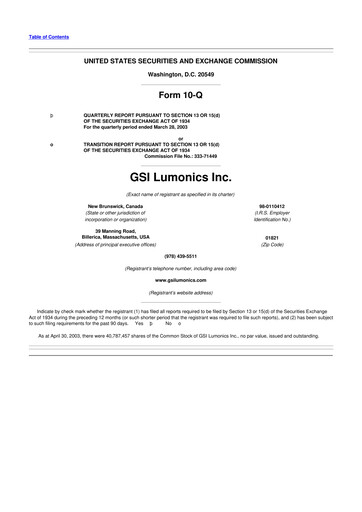 Miniature Novanta 10-Q Rapport trimestriel  
