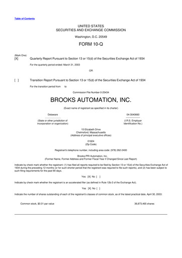 Vorschaubild Azenta 10-Q Quartalsbericht  