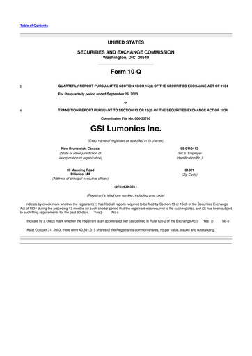 Miniature Novanta 10-Q Rapport trimestriel  
