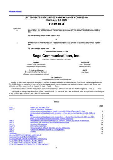 Thumbnail Saga Communications 10-Q Quarterly Report FY 