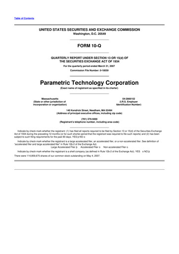 Thumbnail PTC 10-Q Quarterly Report FY 