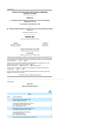 Thumbnail Tapestry 10-Q Quarterly Report FY 