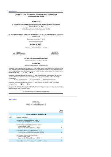 Thumbnail Tapestry 10-Q Quarterly Report FY 