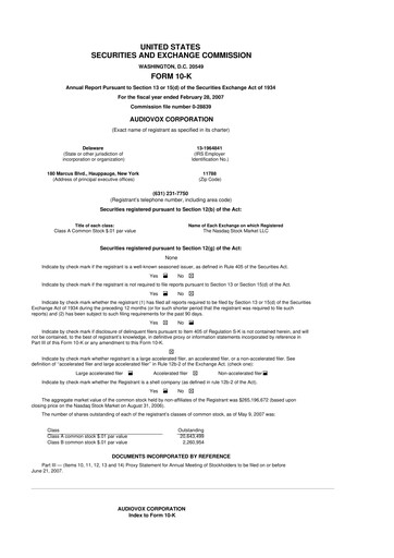 Thumbnail Voxx International
 10-K Annual Report 