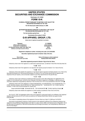 Vorschaubild G-III Apparel Group 10-K Jahresbericht 