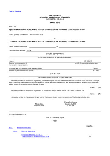 Thumbnail Champion Homes 10-Q Quarterly Report FY 
