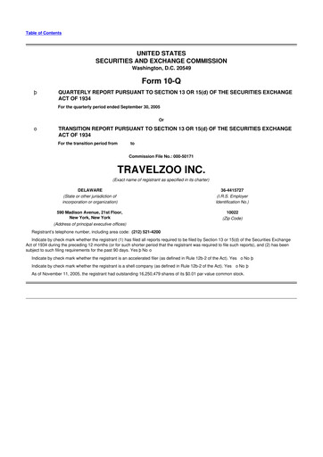 Thumbnail Travelzoo 10-Q Quarterly Report FY 