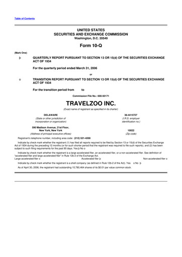 Thumbnail Travelzoo 10-Q Quarterly Report FY 