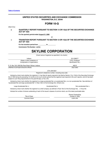 Thumbnail Champion Homes 10-Q Quarterly Report FY 