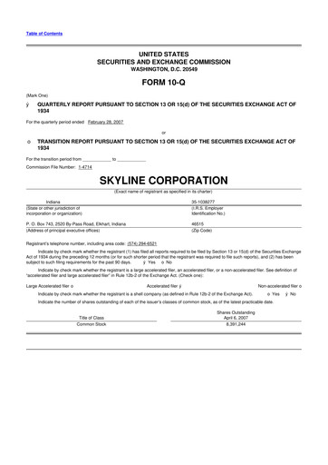 Thumbnail Champion Homes 10-Q Quarterly Report FY 