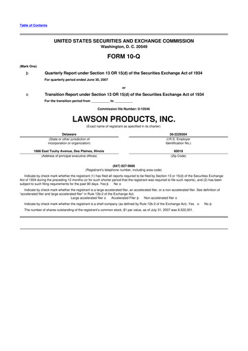 Vorschaubild Distribution Solutions Group 10-Q Quartalsbericht  