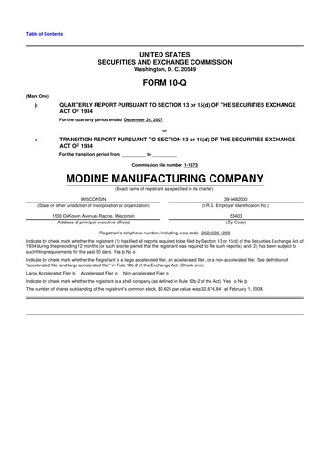 Thumbnail Modine Manufacturing
 10-Q Quarterly Report FY 