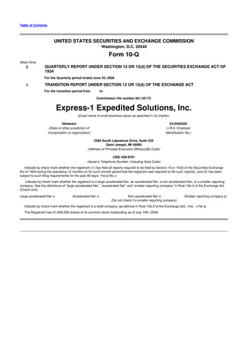 Thumbnail XPO Logistics 10-Q Quarterly Report FY 