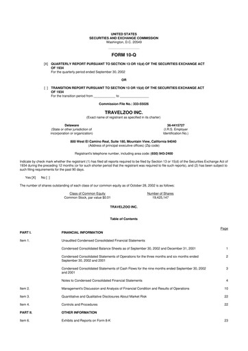 Thumbnail Travelzoo 10-Q Quarterly Report FY 