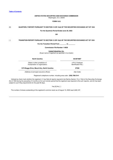 Vorschaubild Insteel Industries 10-Q Quartalsbericht  