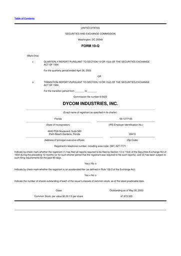 Thumbnail Dycom Industries 10-Q Quarterly Report FY 
