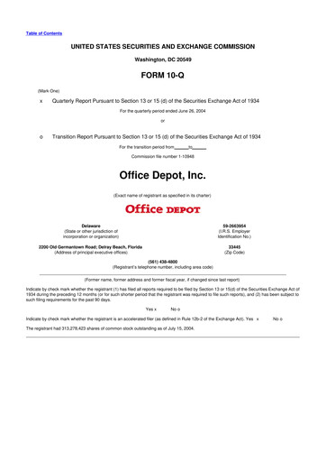 Thumbnail The ODP Corporation
 10-Q Quarterly Report FY 