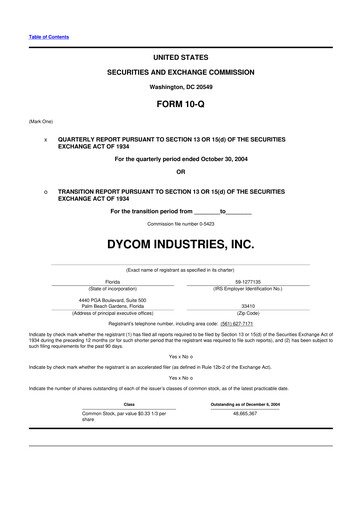Thumbnail Dycom Industries 10-Q Quarterly Report FY 