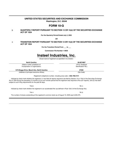 Vorschaubild Insteel Industries 10-Q Quartalsbericht  