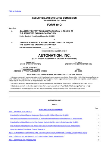 Thumbnail AutoNation 10-Q Quarterly Report FY 